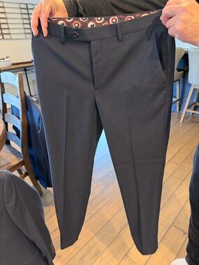 Men's Dark navy Dress suit